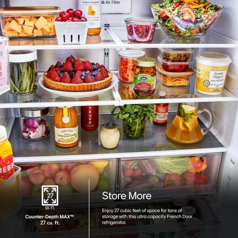 27 Cu. Ft. Smart Counter-depth Max™ French Door Refrigerator view 5