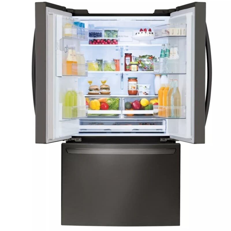 28 Cu. Ft. 3 Door French Door, Standard Depth, Ice And Water With Single Ice view 4