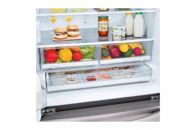 28 Cu. Ft. 3 Door French Door, Standard Depth, Ice And Water With Single Ice Maker view 8