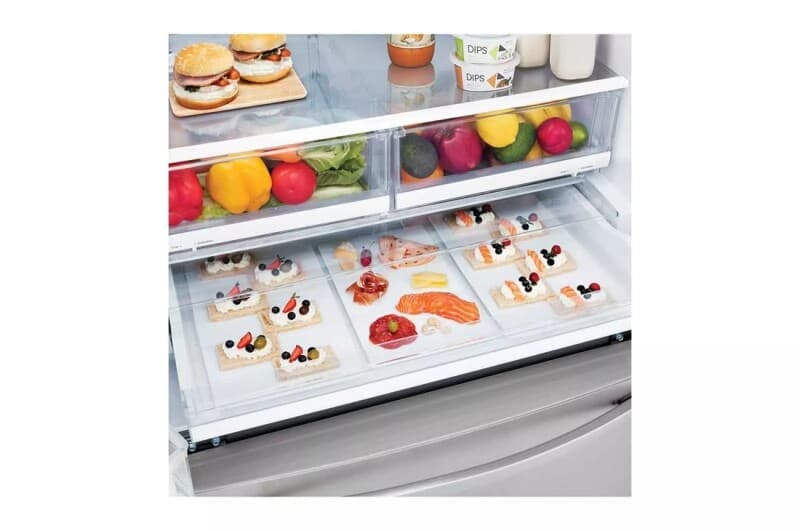 28 Cu. Ft. 3 Door French Door, Standard Depth, Ice And Water With Single Ice Maker view 9