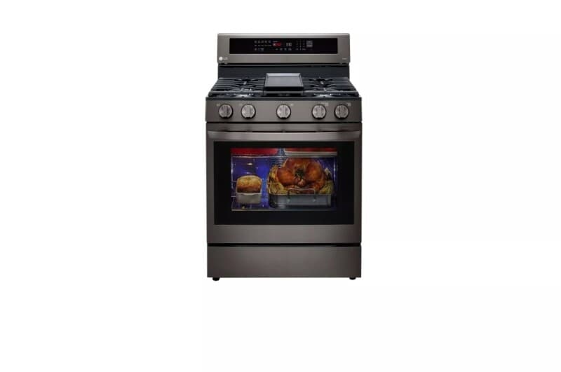 5.8 Cu. Ft. Smart Wi-fi Enabled True Convection Instaview® Gas Range With Air Fry view 3