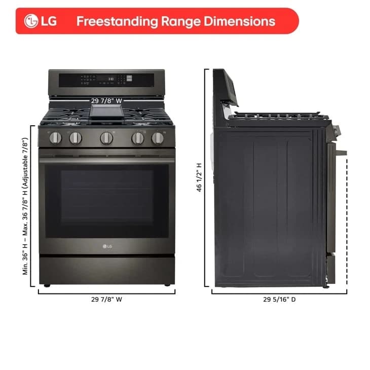6.3 Cu. Ft. Smart Wi-fi Enabled Probake Convection® Gas Range With Air Fry & Easyclean® view 3