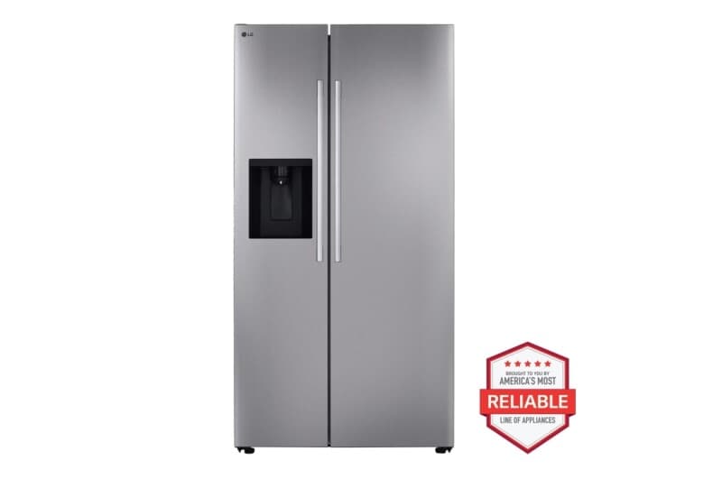 27 Cu. Ft. Standard-depth, Side-by-side Refrigerator, With Ice And Water And Bar Handle Design