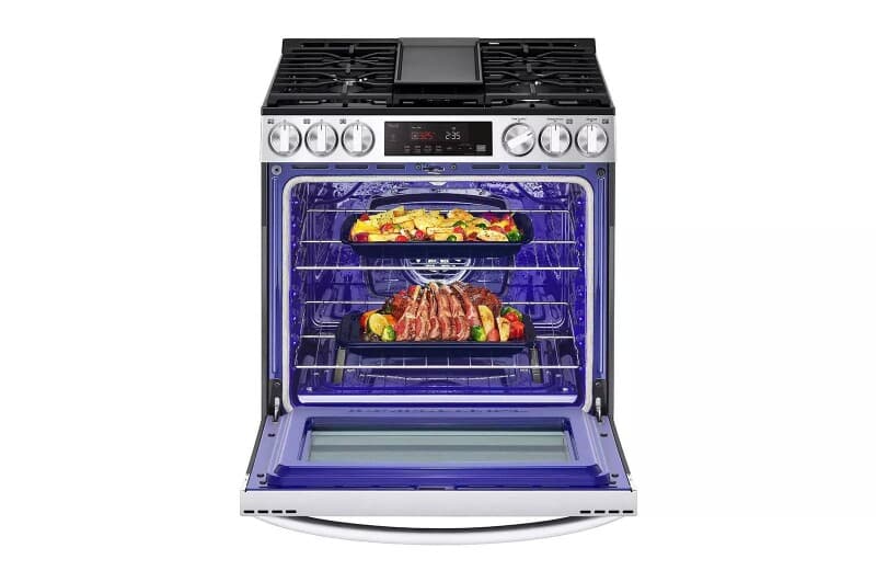 5.8 Cu. Ft. Smart Wi-fi Enabled Fan Convection Gas Slide-in Range With Air Fry & Easyclean® view 5