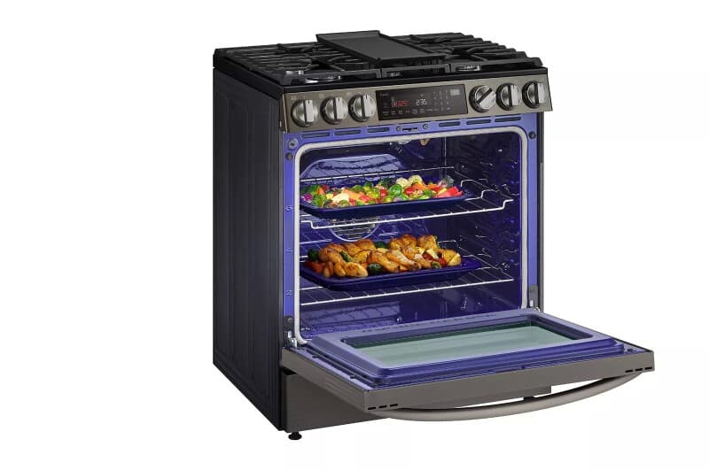 6.3 Cu. Ft. Smart Wi-fi Enabled Probake Convection® Instaview® Gas Slide-in Range With Air Fry view 7