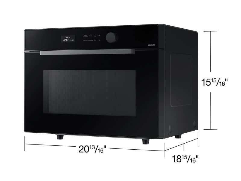 Power Convection; Air Fry; Ceramic Enamel Interior; PowerGrill Duo; Rack with Ceramic Plate; Trim Kit Available – Black view 2