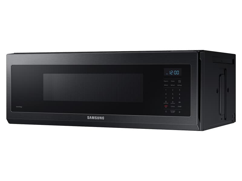 1.1 cu. ft. Smart SLIM Over-the-Range Microwave with 400 CFM Ventilation in Matte Black Steel view 9