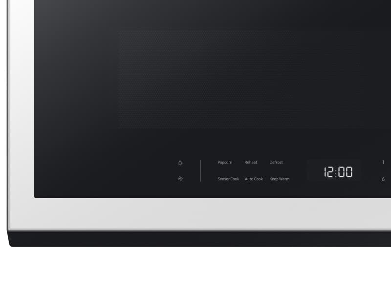 Bespoke Smart Over-the-Range Microwave 2.1 cu. ft. in White Glass view 6