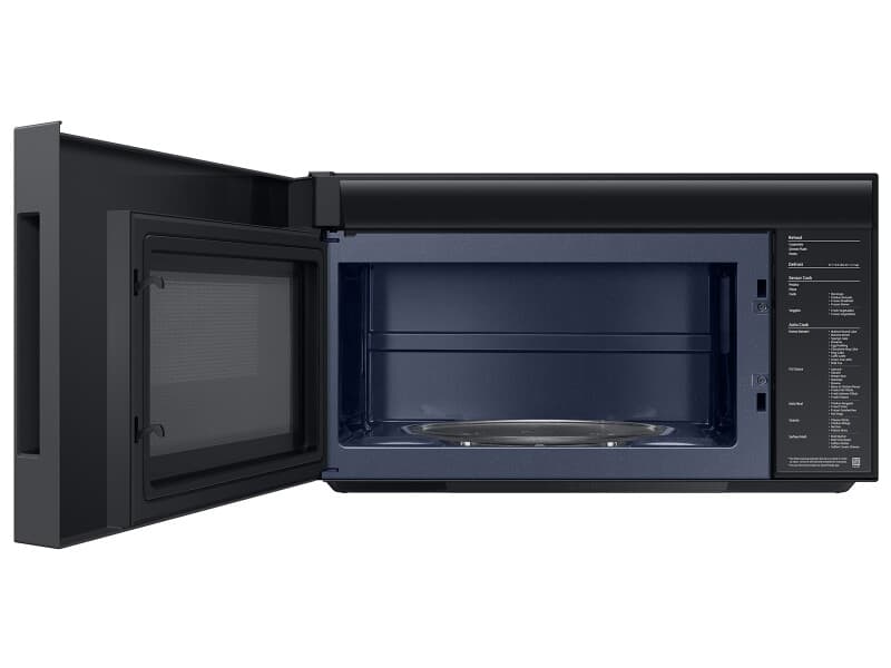 Bespoke Smart Over-the-Range Microwave 2.1 cu. ft. in White Glass with Auto Dimming Glass Touch Controls  view 5