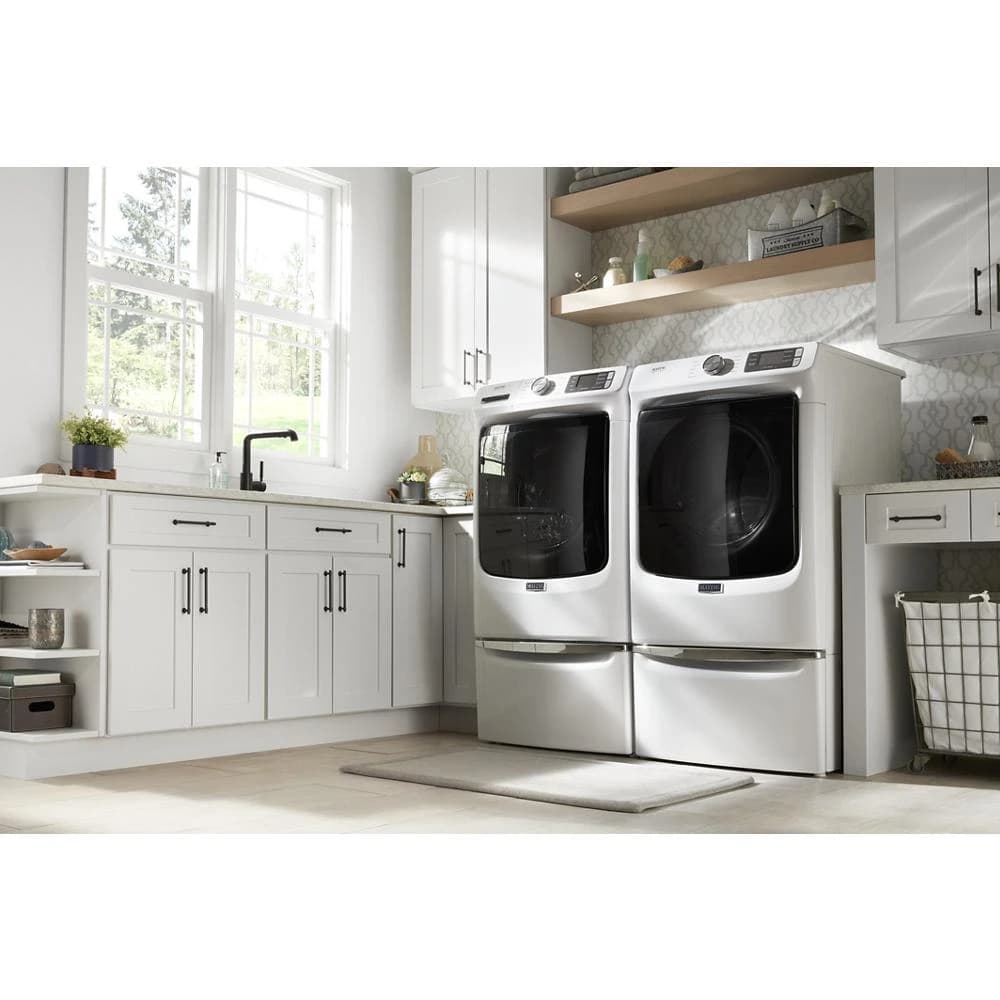 Maytag 7.3-cu ft Stackable Vented Electric Dryer (White) view 10