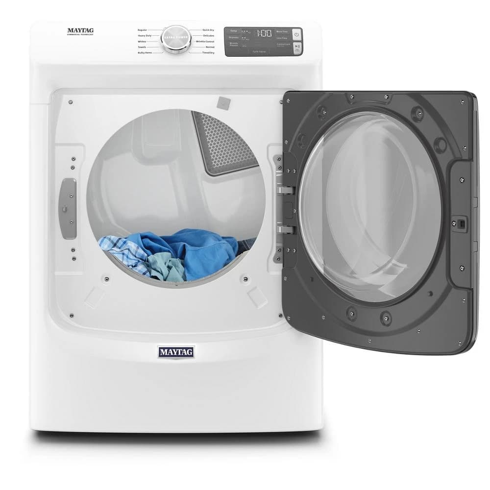 Maytag 7.3-cu ft Stackable Vented Electric Dryer (White) view 7