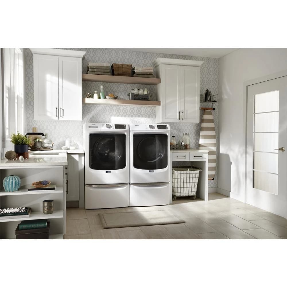 Maytag 7.3-cu ft Stackable Vented Electric Dryer (White) view 5