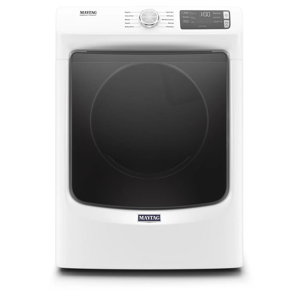 Maytag 7.3-cu ft Stackable Vented Electric Dryer (White) view 3