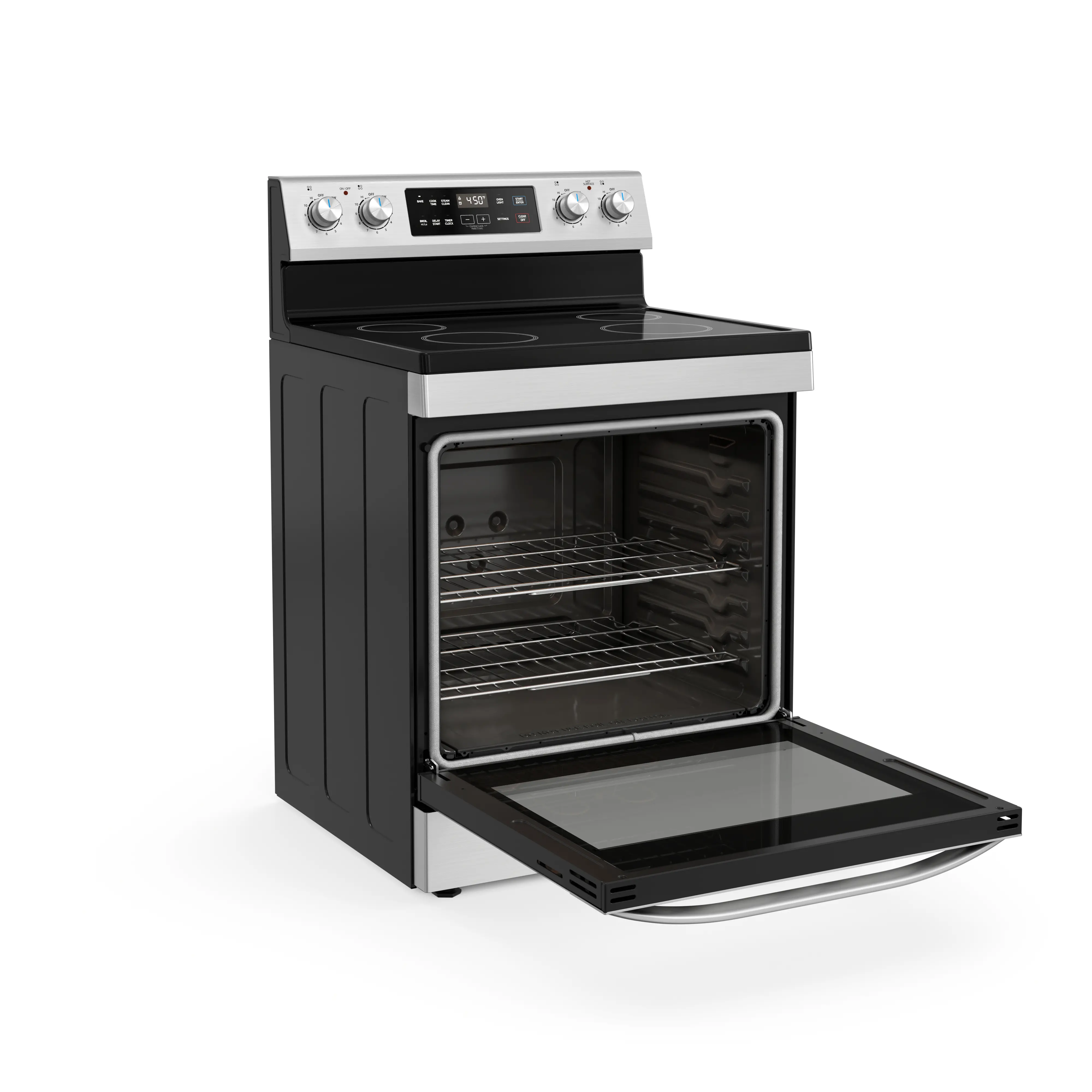 6.3 cu. ft. 4-Element Freestanding Electric Range with Steam Cleaning view 6