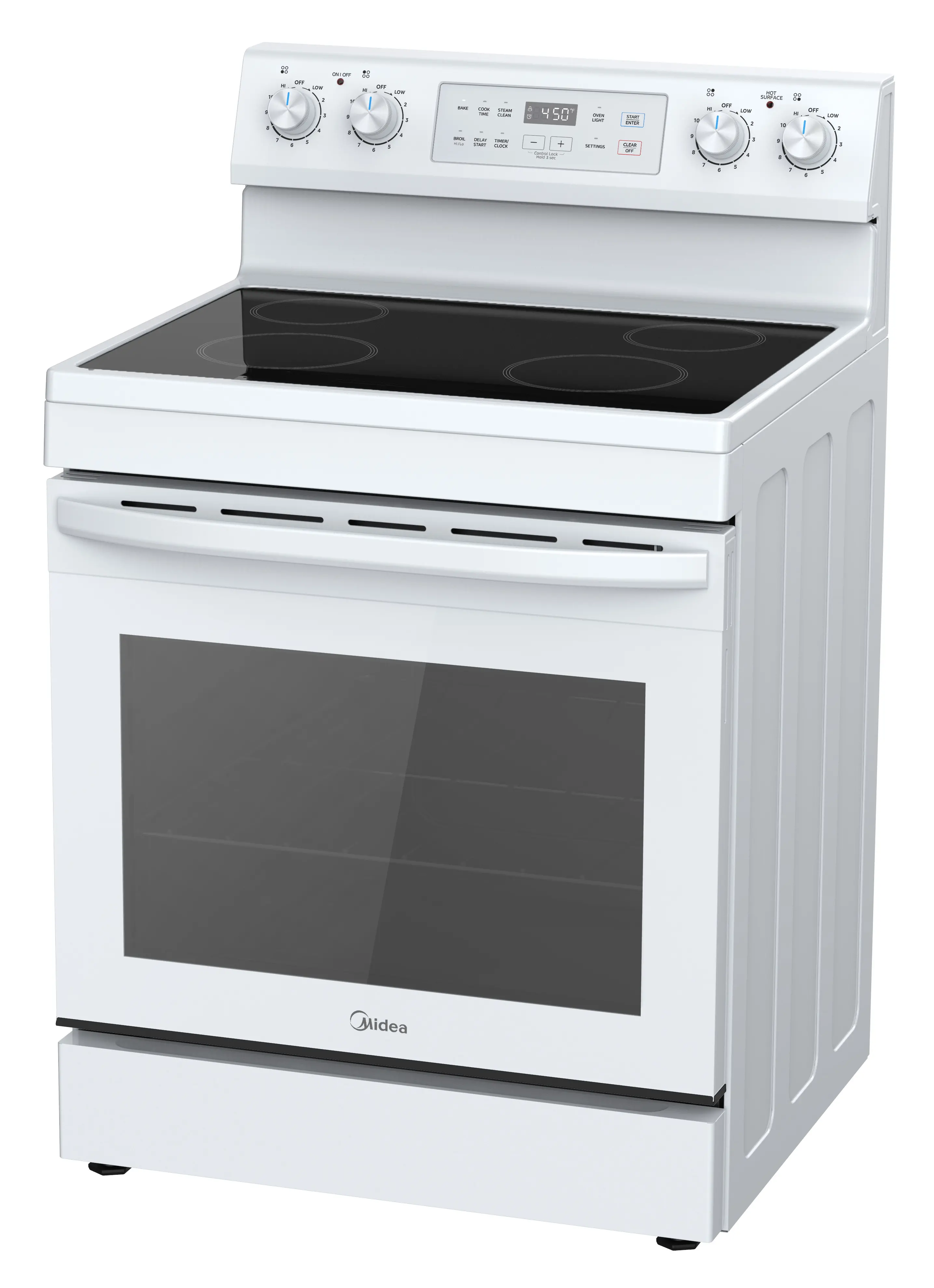 6.3 cu. ft. 4-Element Freestanding Electric Range with Steam Cleaning view 2