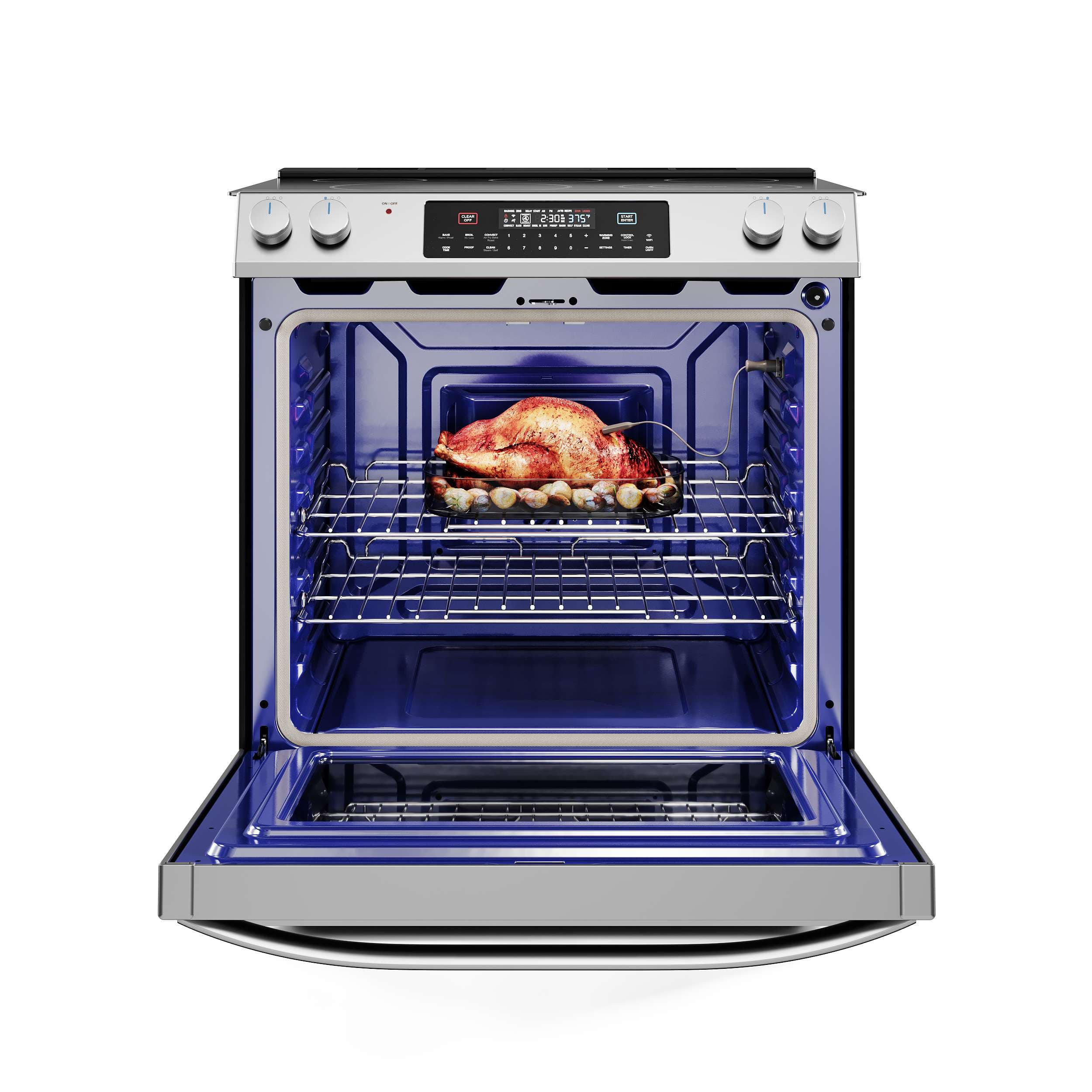 6.3 cu. ft. 5-Element Smart Slide-In Electric Range with Air Fry Convection view 7