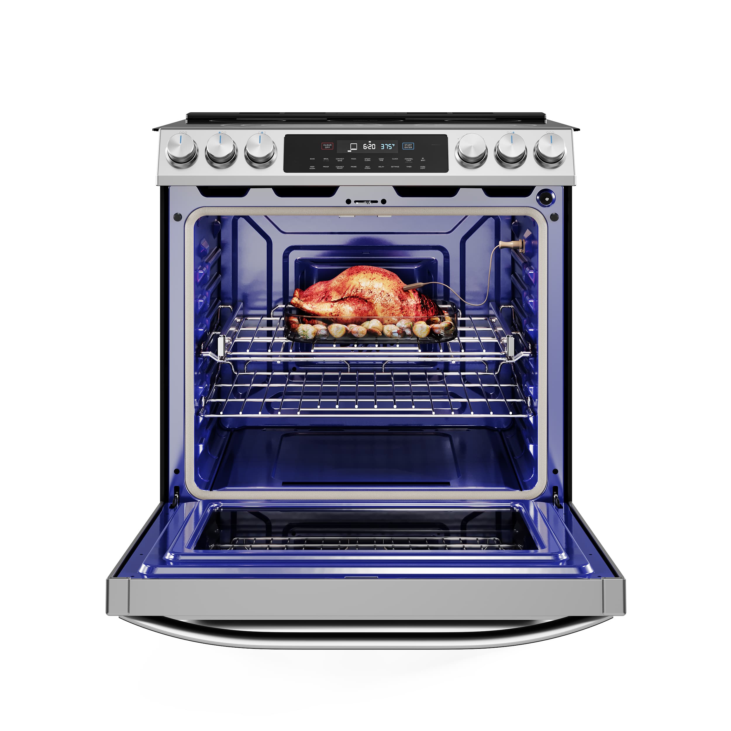 6.3 cu. ft. 5-Element Slide-In Electric Range with Air Fry Convection view 2