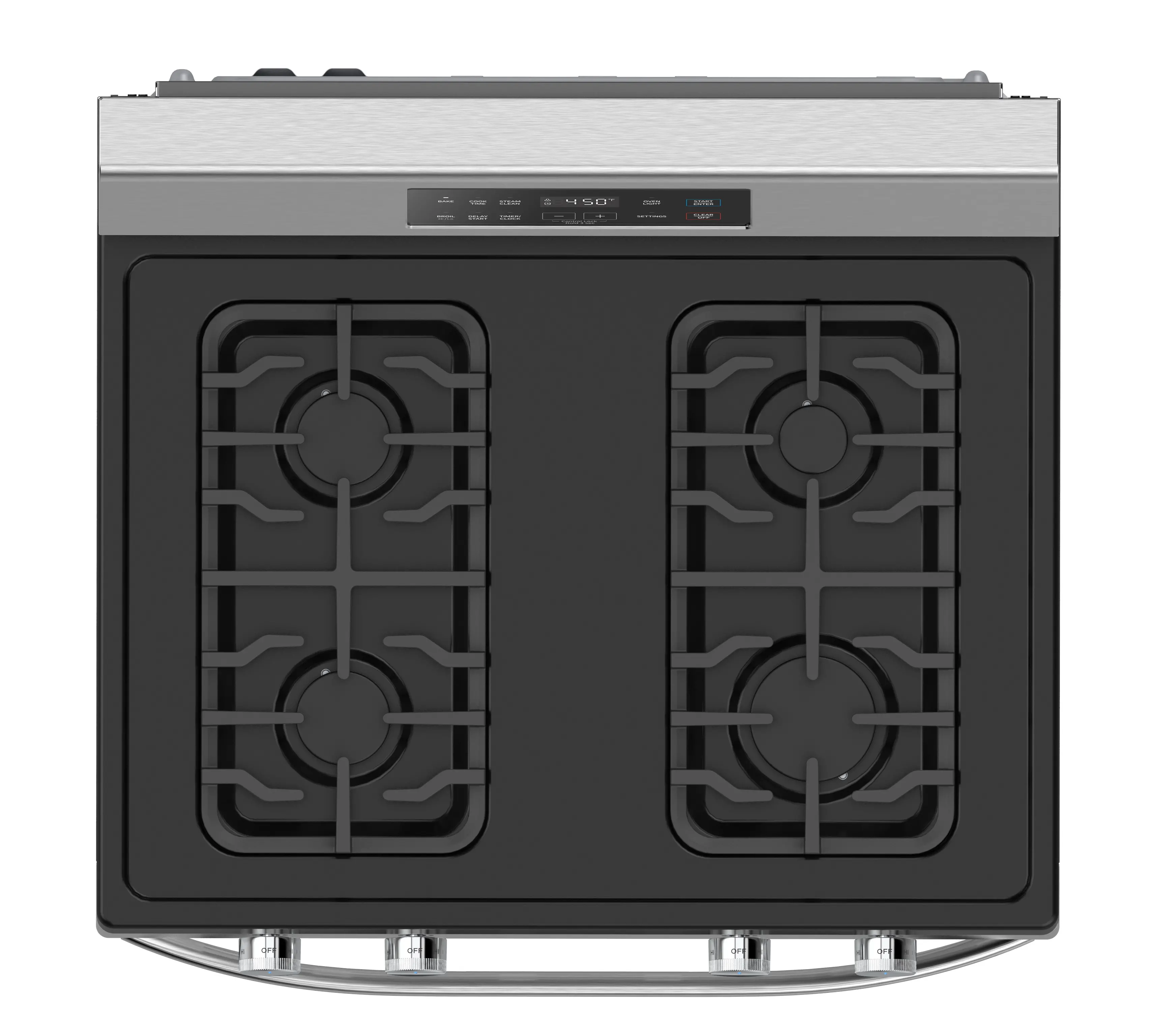 6.1 cu. ft. 4-Burner Freestanding Gas Range with Steam Cleaning view 3