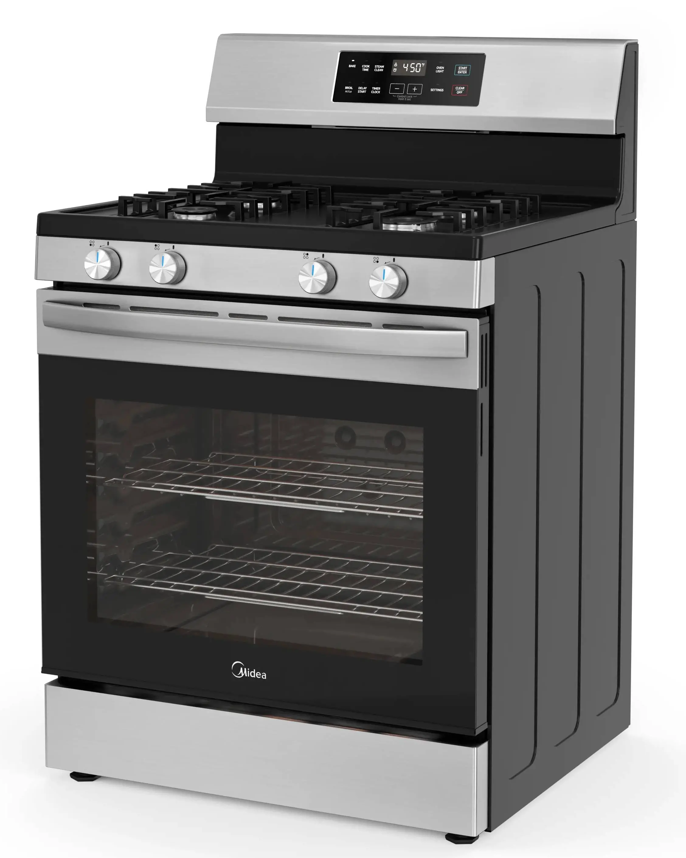 6.1 cu. ft. 4-Burner Freestanding Gas Range with Steam Cleaning view 5