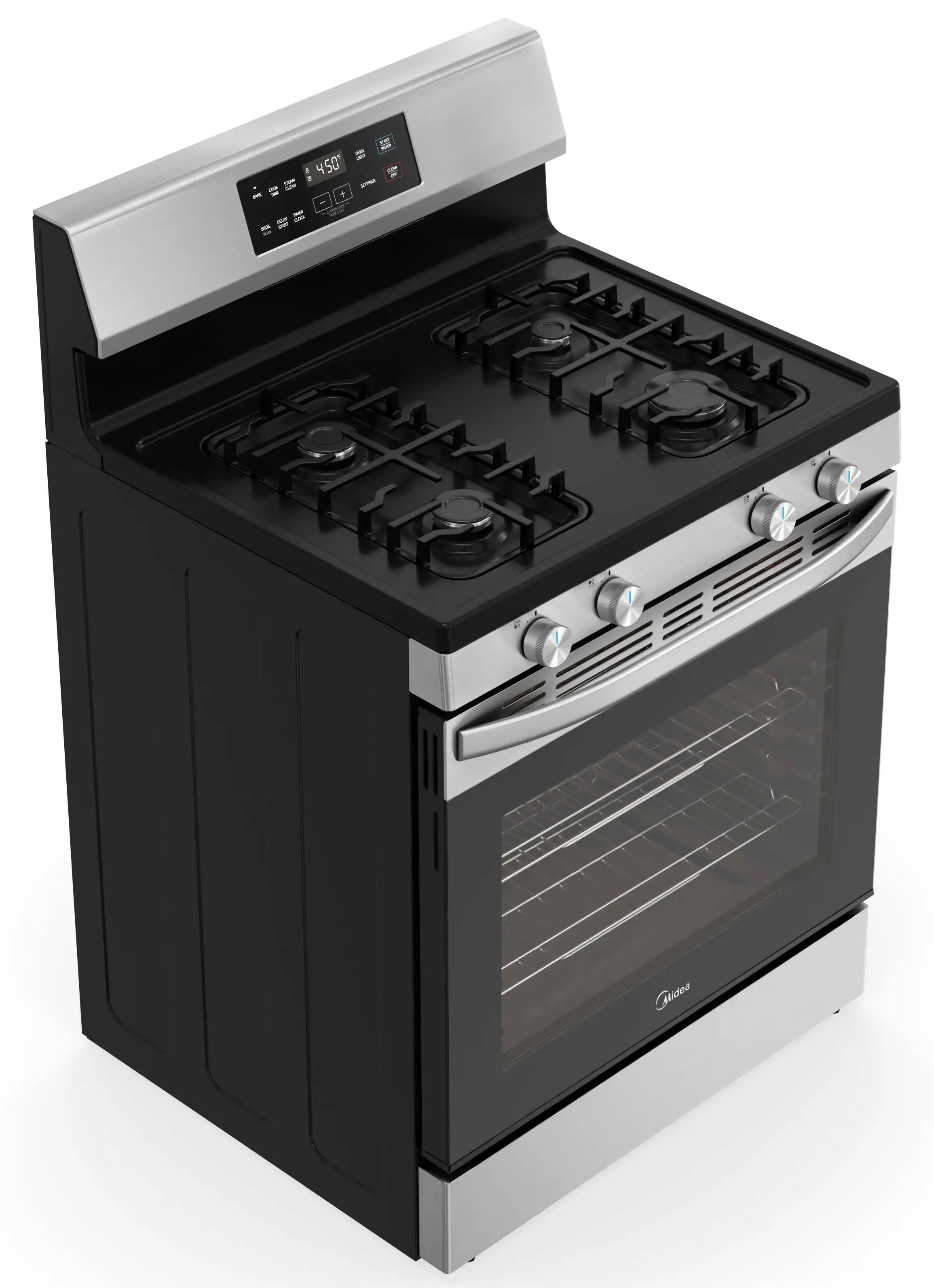 6.1 cu. ft. 4-Burner Freestanding Gas Range with Steam Cleaning view 6