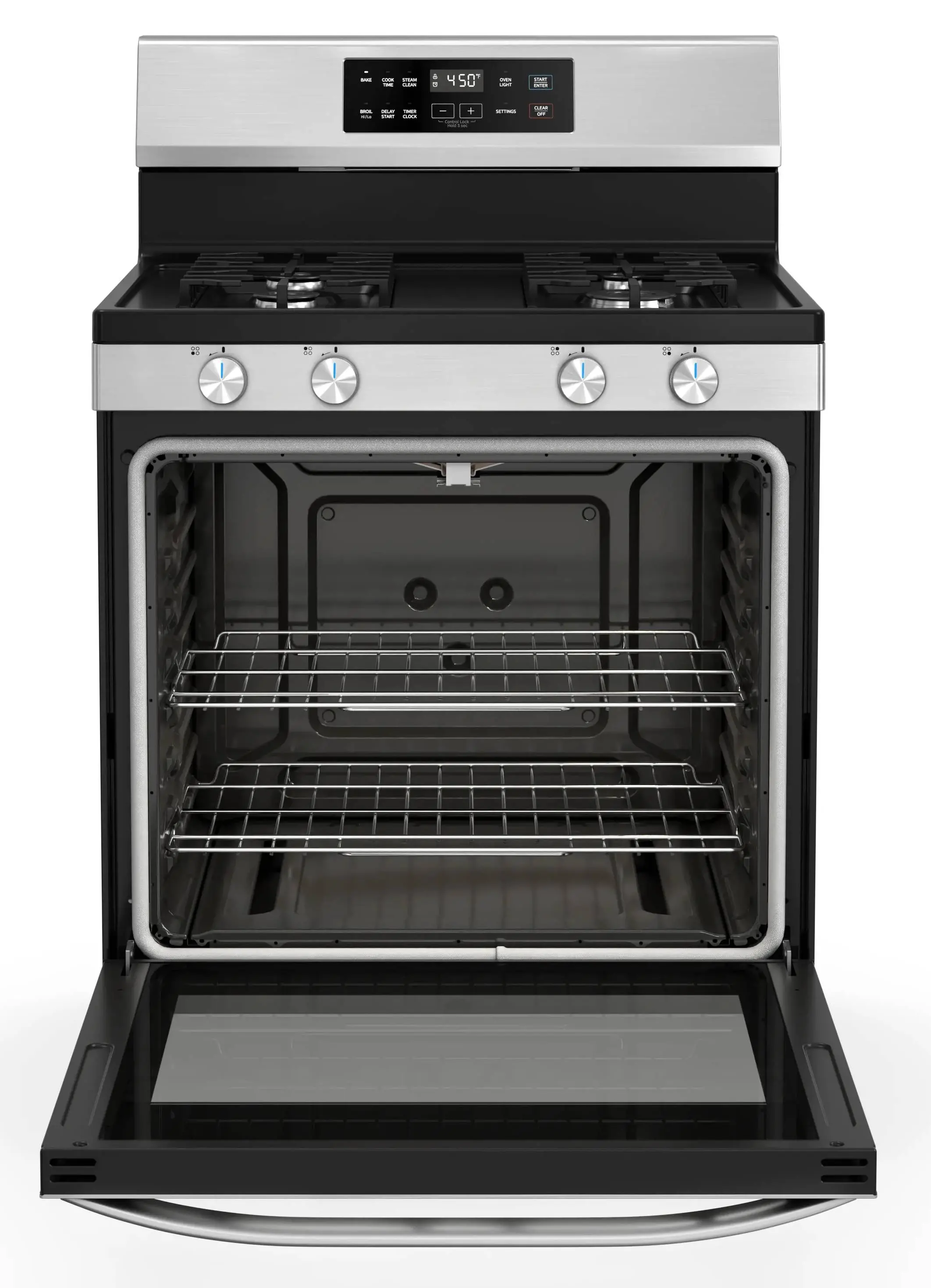 6.1 cu. ft. 4-Burner Freestanding Gas Range with Steam Cleaning view 7