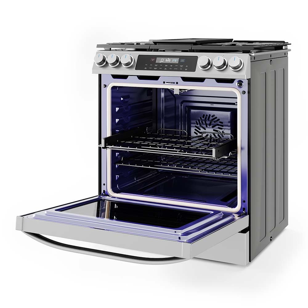 6.1 cu. ft. 5-Burner Smart Slide-In Gas Range with Air Fry Convection view 5