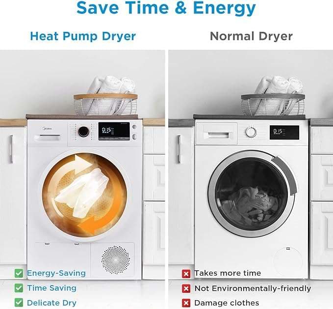 4.4 cu. ft. Stackable Front Load Electric Dryer with Heat Pump view 4