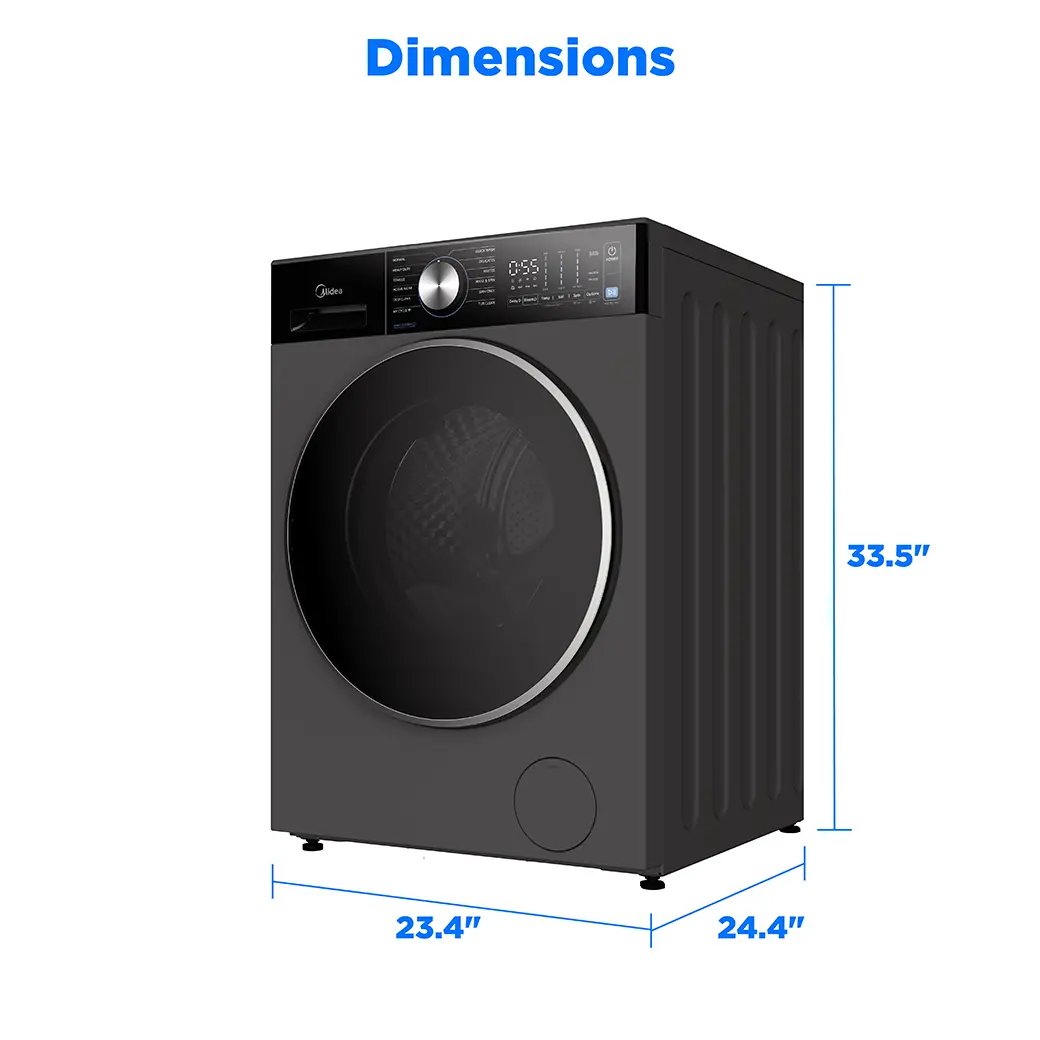 2.7 cu. ft. Compact Front Load Washer (Charcoal Grey) view 7