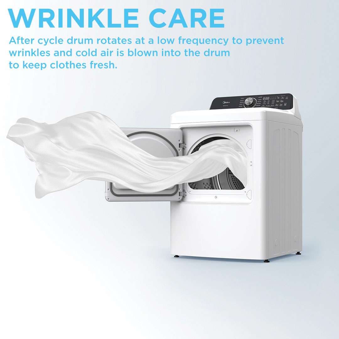 7.0 cu. ft. Front Load Electric Dryer (White) view 5