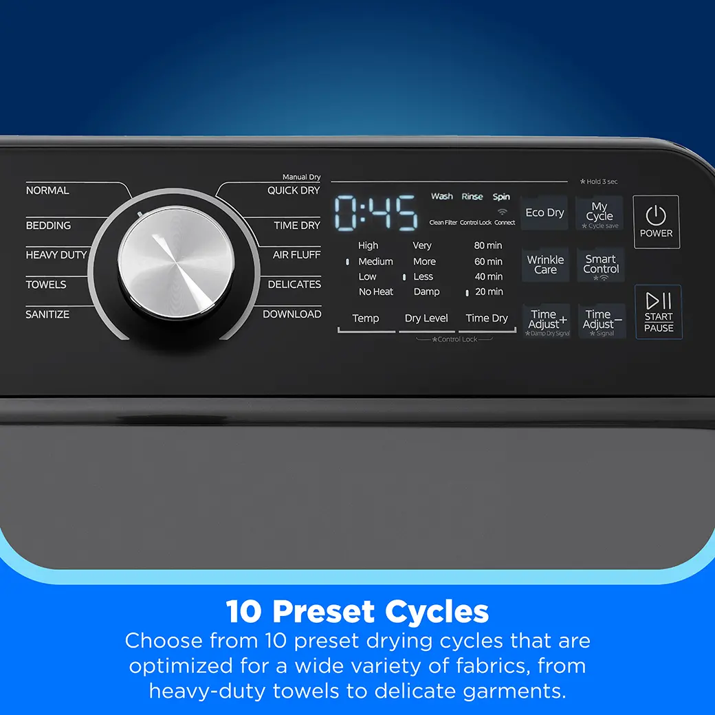 7.0 cu. ft. Smart Electric Dryer view 7