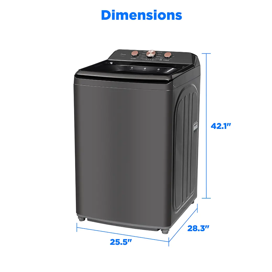 4.1 cu. ft. Top Load Washer (Metallic Grey) view 9