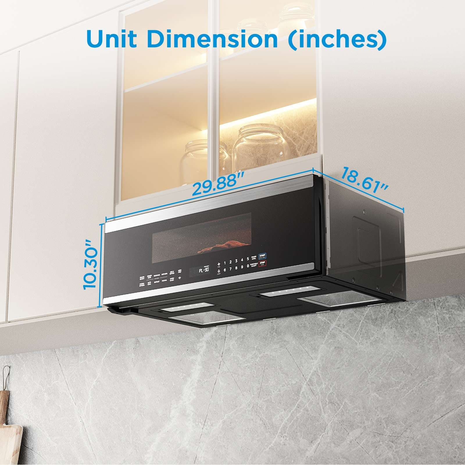 1.2 cu. ft. Low Profile Over-the-Range Microwave with Sensor Cooking view 4