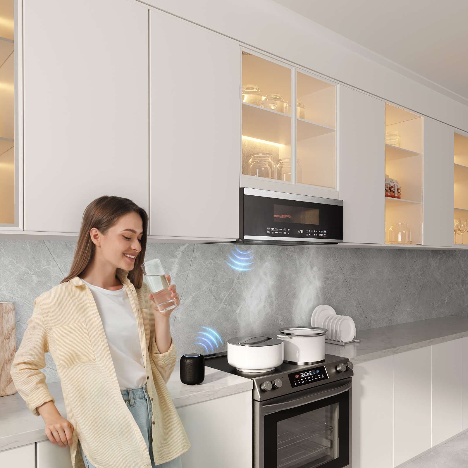 1.2 cu. ft. Low Profile Over-the-Range Microwave with Sensor Cooking view 9
