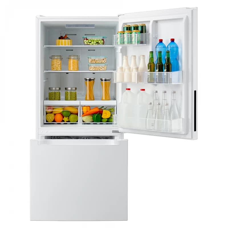 18.7 cu. ft. Garage Ready Bottom-Freezer Refrigerator (White) view 2