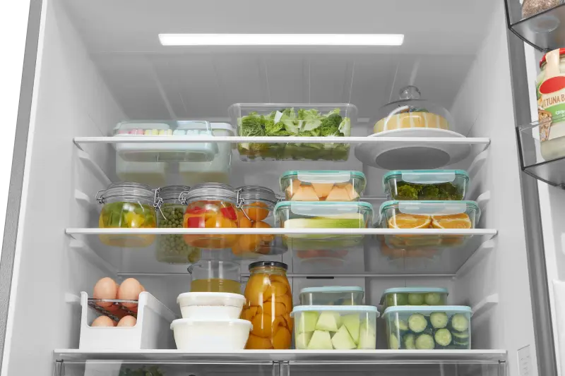 23 cu. ft. Counter-Depth Bottom-Freezer Refrigerator (Stainless Steel) view 4