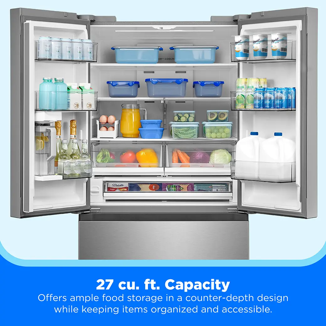 27 cu. ft. Counter-Depth PLUS™ French Door Refrigerator with Water2Ways™ view 4