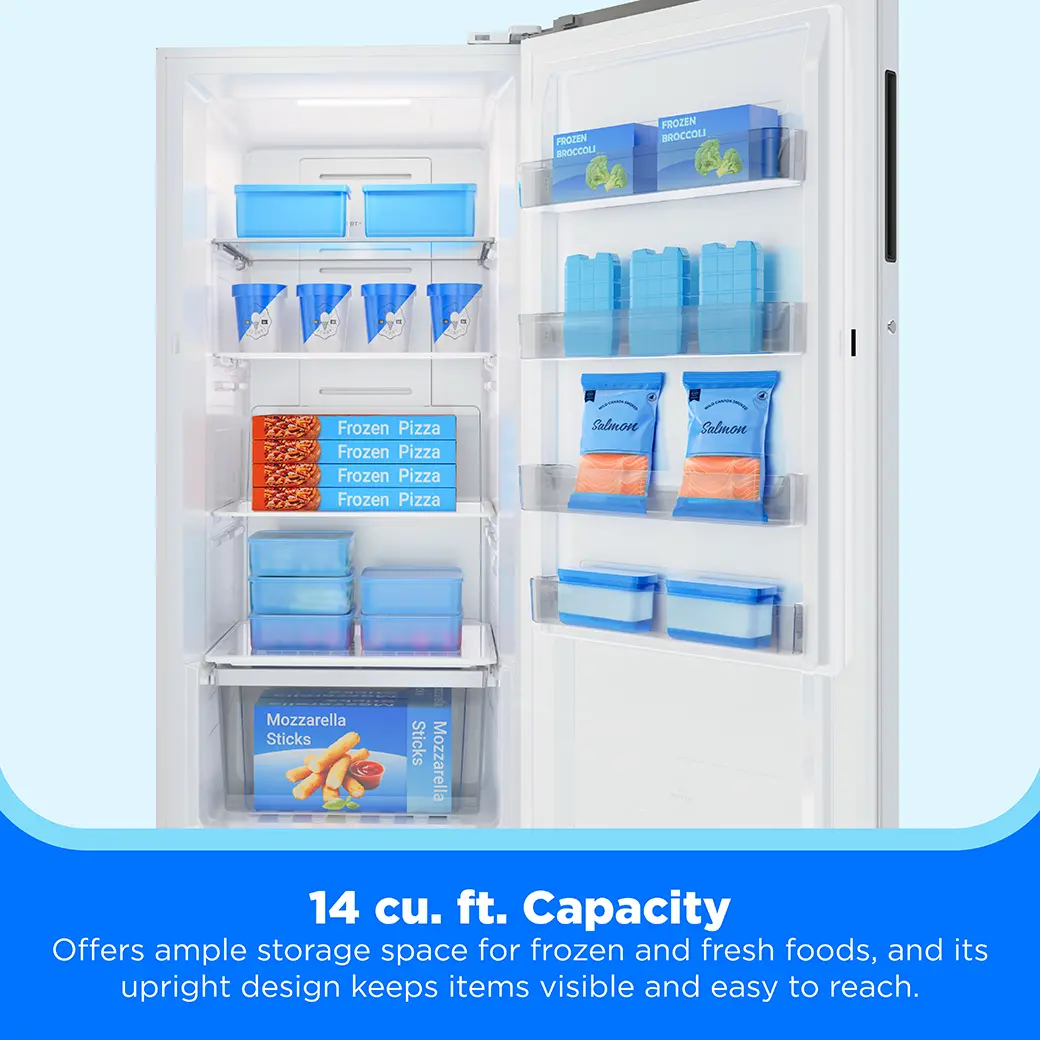 14 cu. ft. Convertible Upright Freezer (White) view 6