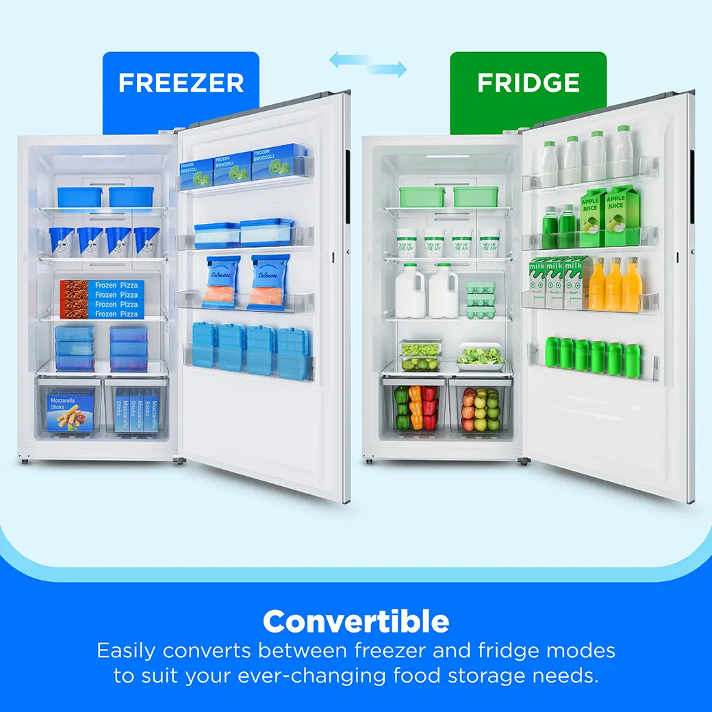 17 cu. ft. Convertible Upright Freezer (White) view 7