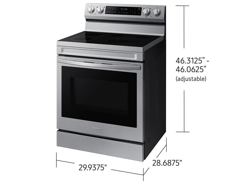 Freestanding Electric Range ENERGY STAR® Certified | Wi-Fi | 6.3 cu.ft. view 2