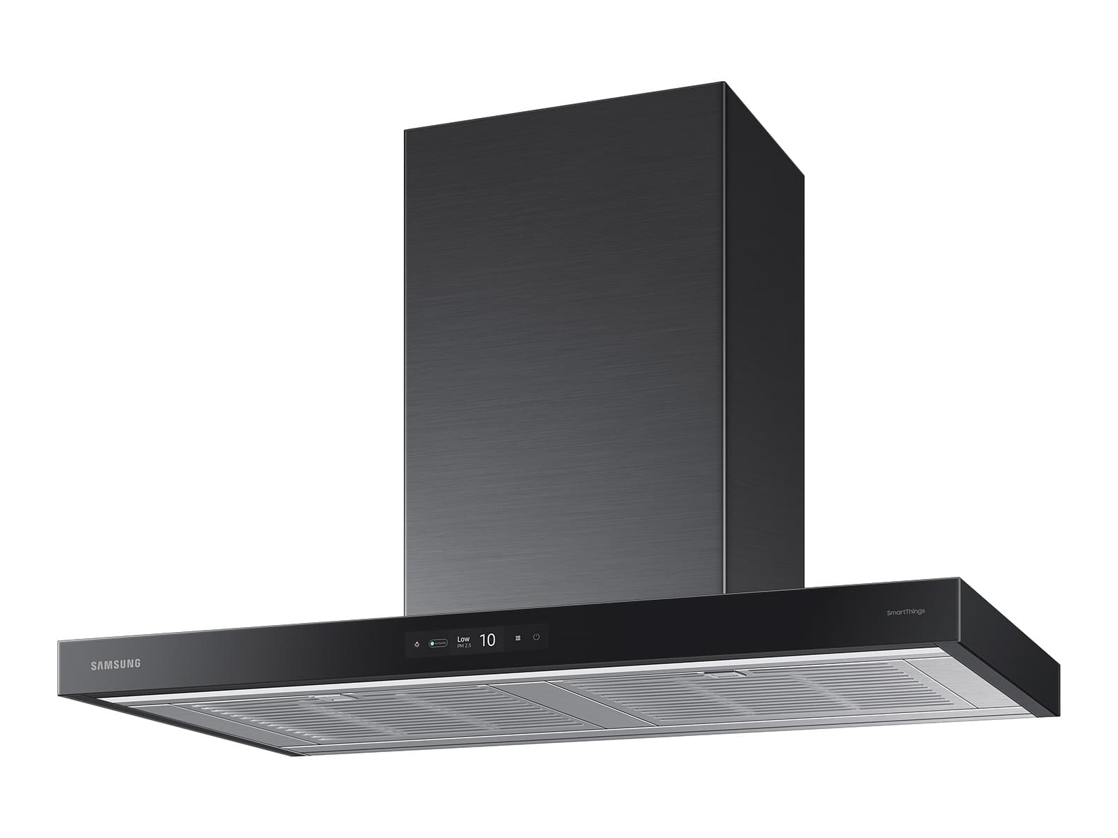 36" Bespoke Smart Wall Mount Hood, 630CFM (390 Capable), LCD Display, LED Lighting, WIFI – Clean Deep Charcoal Panel-Black Stainless Steel Duct view 5