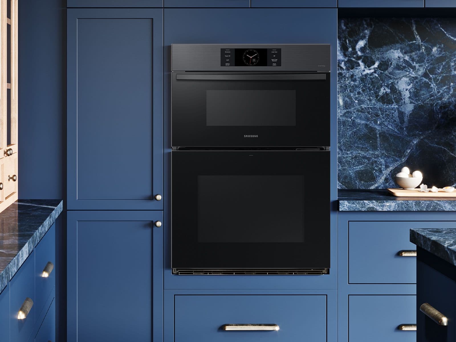 30" Smart Microwave/Oven Combi, Air Fry, Air Sous Vide, Steam Cooking,  Dual Fan True Convection,7" LCD display, Glide Rack, WIFI, 5.1 cu ft capacity – Matte Black Steel view 6
