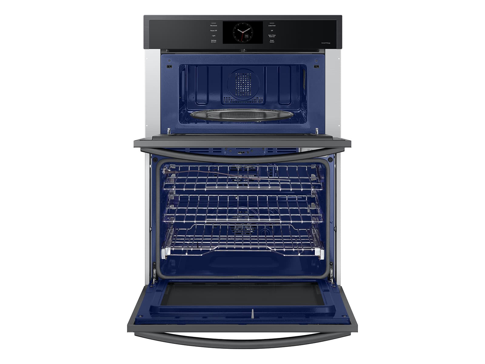 30" Smart Microwave/Oven Combi, Air Fry, Air Sous Vide, Steam Cooking,  Dual Fan True Convection,7" LCD display, Glide Rack, WIFI, 5.1 cu ft capacity – Matte Black Steel view 8