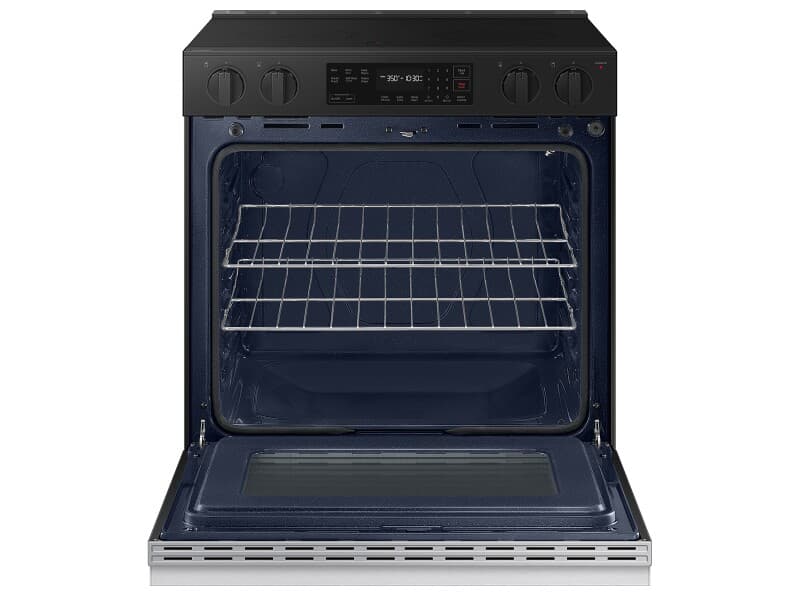 Bespoke Smart Slide-In Electric Range 6.3 cu. ft. in Stainless Steel with Safety Knobs view 7