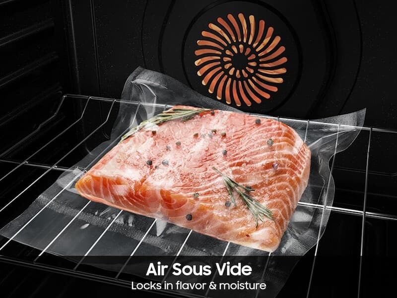 Bespoke 6.3 cu. ft. Smart Slide-In Electric Range with Air Sous Vide & Air Fry in Matte Black Steel view 9