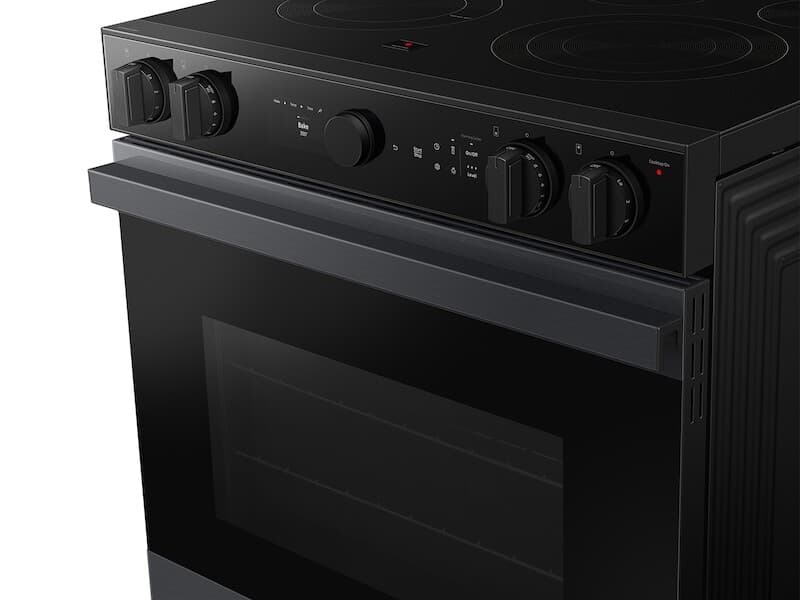 Bespoke 6.3 cu. ft. Smart Slide-In Electric Range with Air Sous Vide & Air Fry in Matte Black Steel view 2