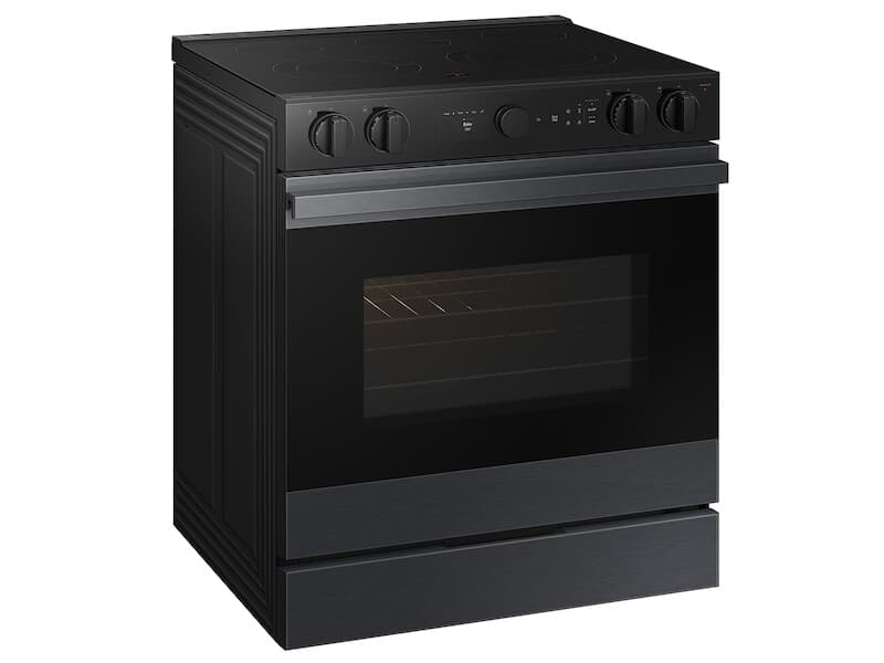Bespoke 6.3 cu. ft. Smart Slide-In Electric Range with Air Sous Vide & Air Fry in Matte Black Steel view 4