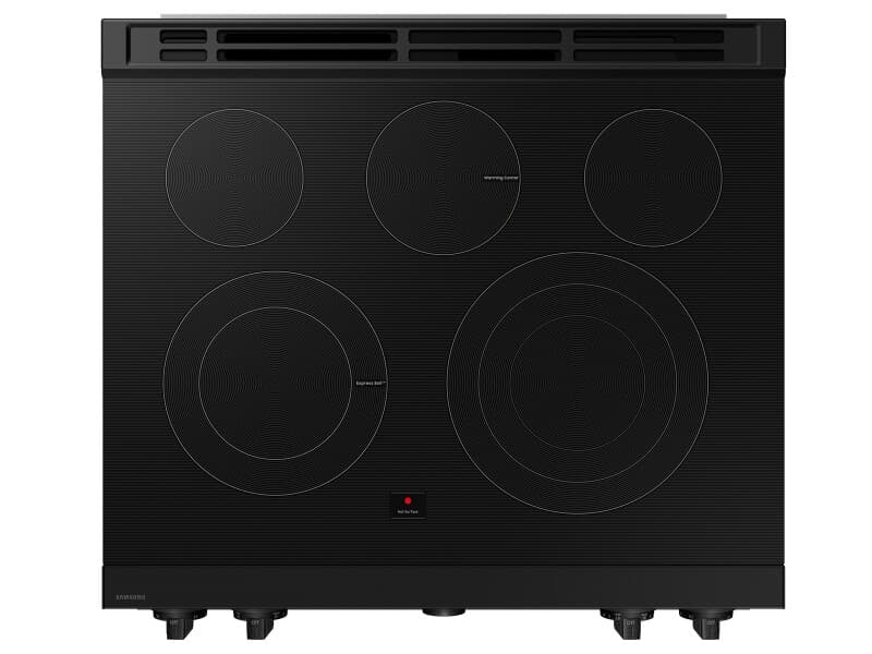 Bespoke Smart Slide-In Electric Range 6.3 cu. ft. in Matte Black Steel with Air Sous Vide & Air Fry - ENERGY STAR® view 7