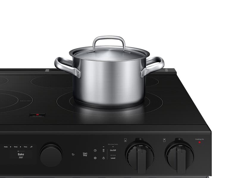 Bespoke Smart Slide-In Electric Range 6.3 cu. ft. in Stainless Steel with Air Sous Vide & Air Fry - ENERGY STAR® view 6