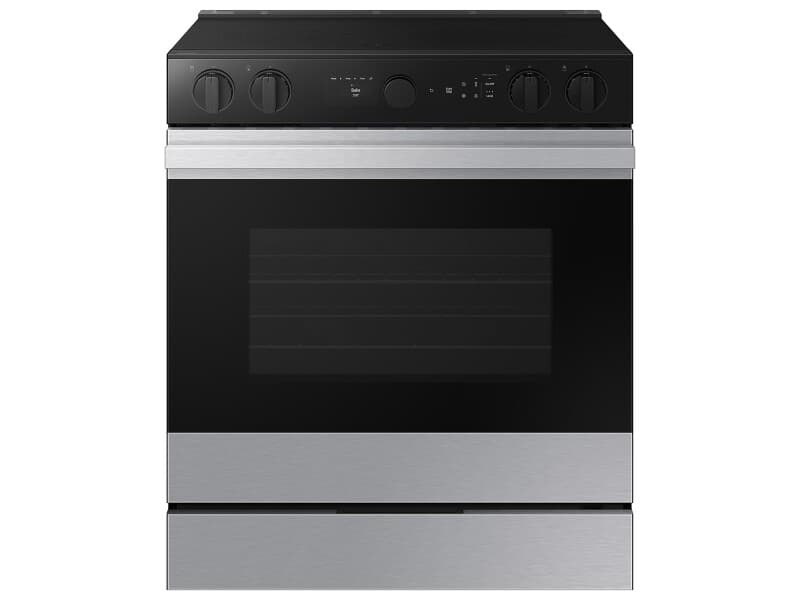 Bespoke Smart Slide-In Electric Range 6.3 cu. ft. in Stainless Steel with Smart Oven Camera & Illuminated Safety Knobs view 8