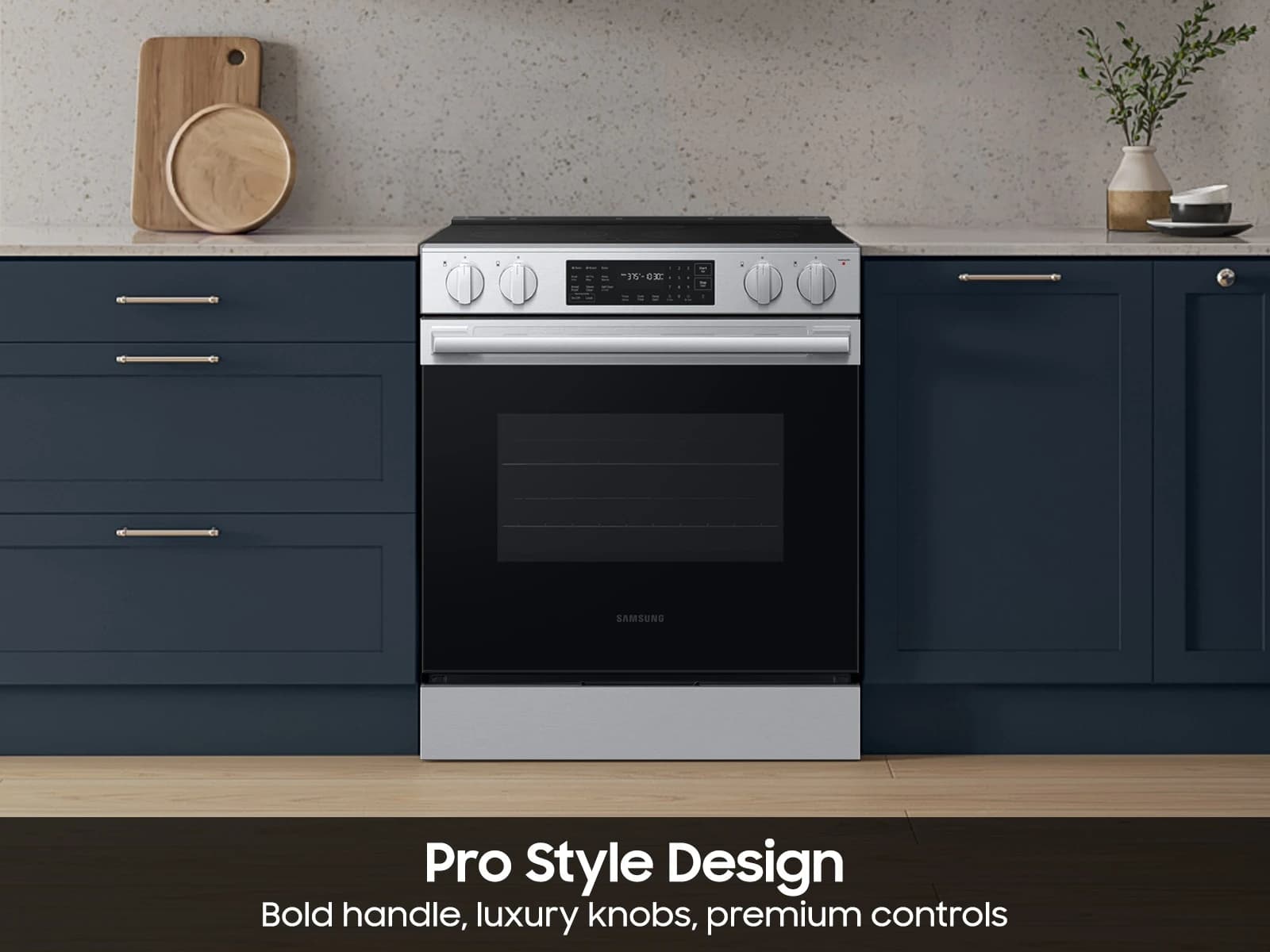 Bespoke Smart Slide-In Electric Range 6.3 cu. ft. with Air Fry Max in Stainless Steel view 5